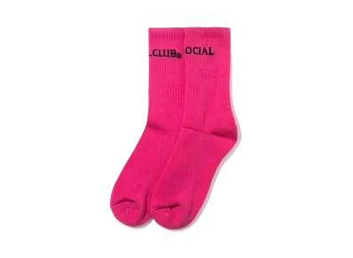 ANTI SOCIAL SOCIAL CLUB FA22 Catchphrase Pink Socks "Pink"