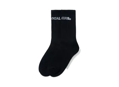 ANTI SOCIAL SOCIAL CLUB FA22 Catchphrase Black Socks "Black"