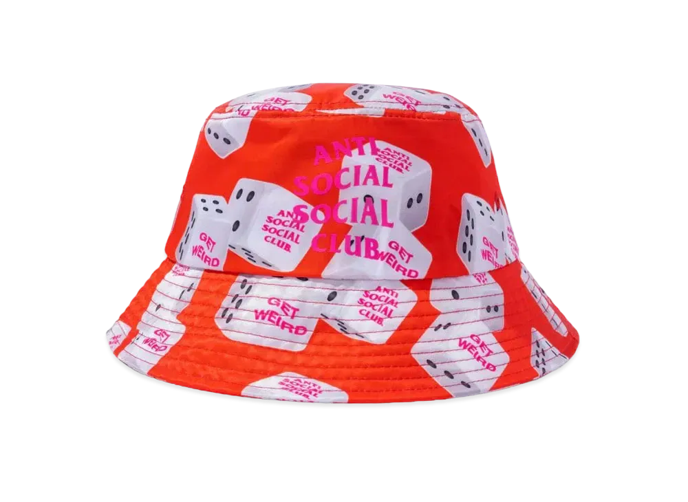 ANTI SOCIAL SOCIAL CLUB FA22 7 (4) 7 Red Bucket Cap "Red"