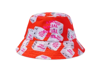 ANTI SOCIAL SOCIAL CLUB FA22 7 (4) 7 Red Bucket Cap "Red"
