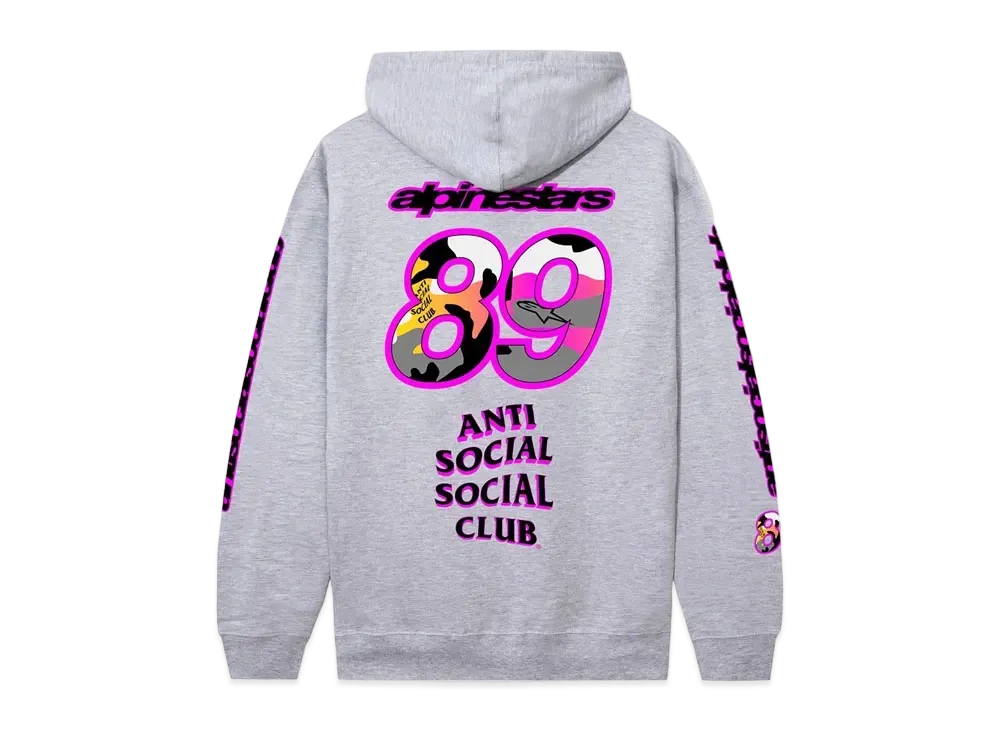 ANTI SOCIAL SOCIAL CLUB x Alpinestars Slipstream Zip Hoodie "Athletic Heather"