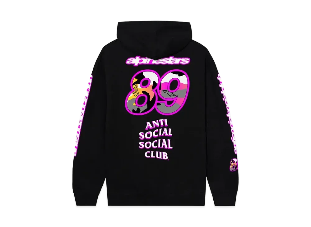ANTI SOCIAL SOCIAL CLUB x Alpinestars Slipstream Zip Hoodie "Black"