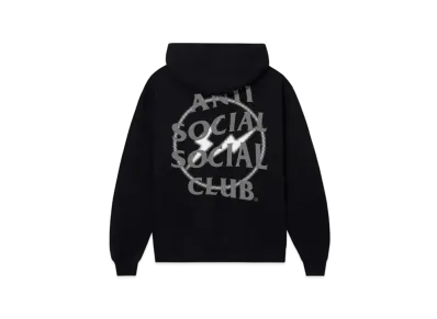 ANTI SOCIAL SOCIAL CLUB x FRAGMENT Half Tone Logo Hoodie "Black Grey"