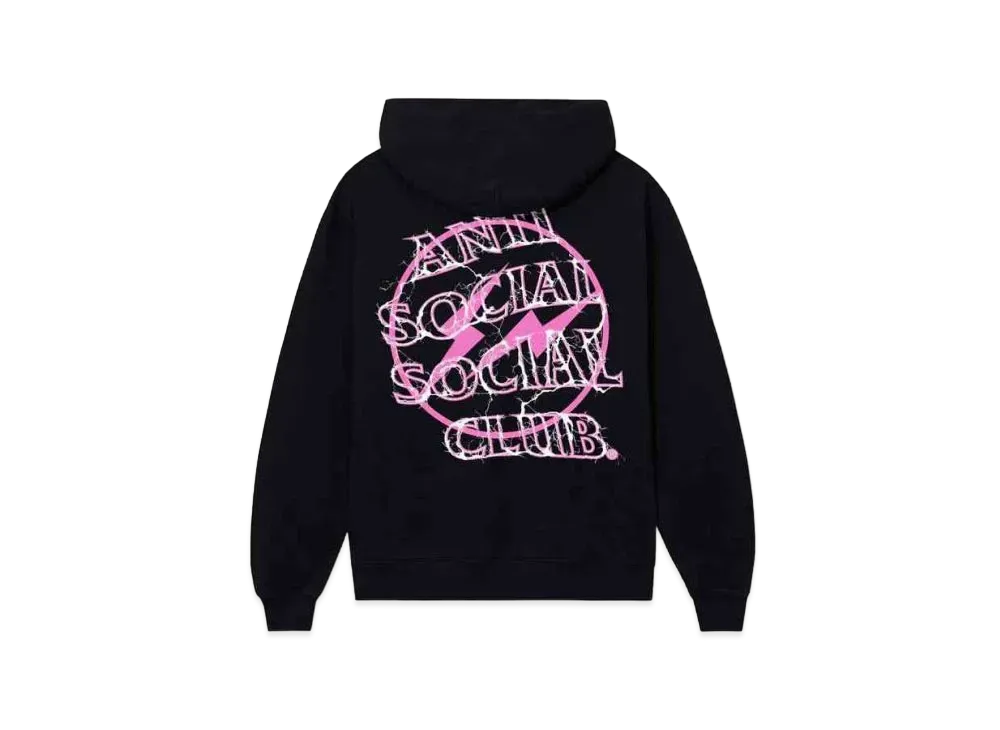 ANTI SOCIAL SOCIAL CLUB x FRAGMENT Bolt Hoodie "Black Pink"