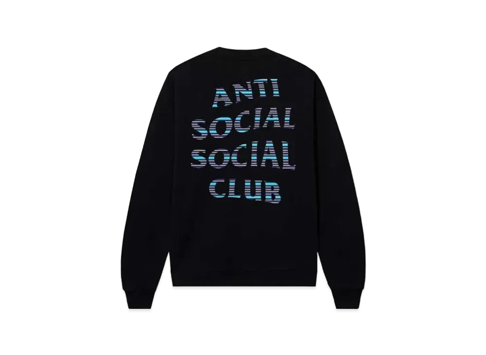 ANTI SOCIAL SOCIAL CLUB x FRAGMENT Logo Crewneck "Black Blue"