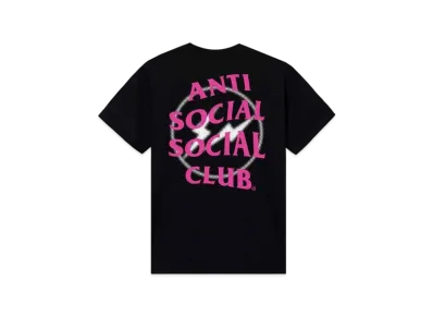 ANTI SOCIAL SOCIAL CLUB x FRAGMENT Half Tone Logo Tee "Black Pink"
