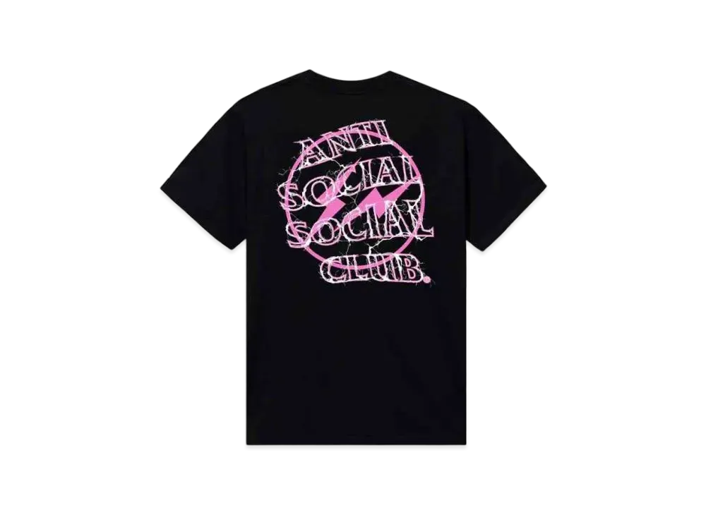ANTI SOCIAL SOCIAL CLUB x FRAGMENT Bolt Tee "Black Pink"
