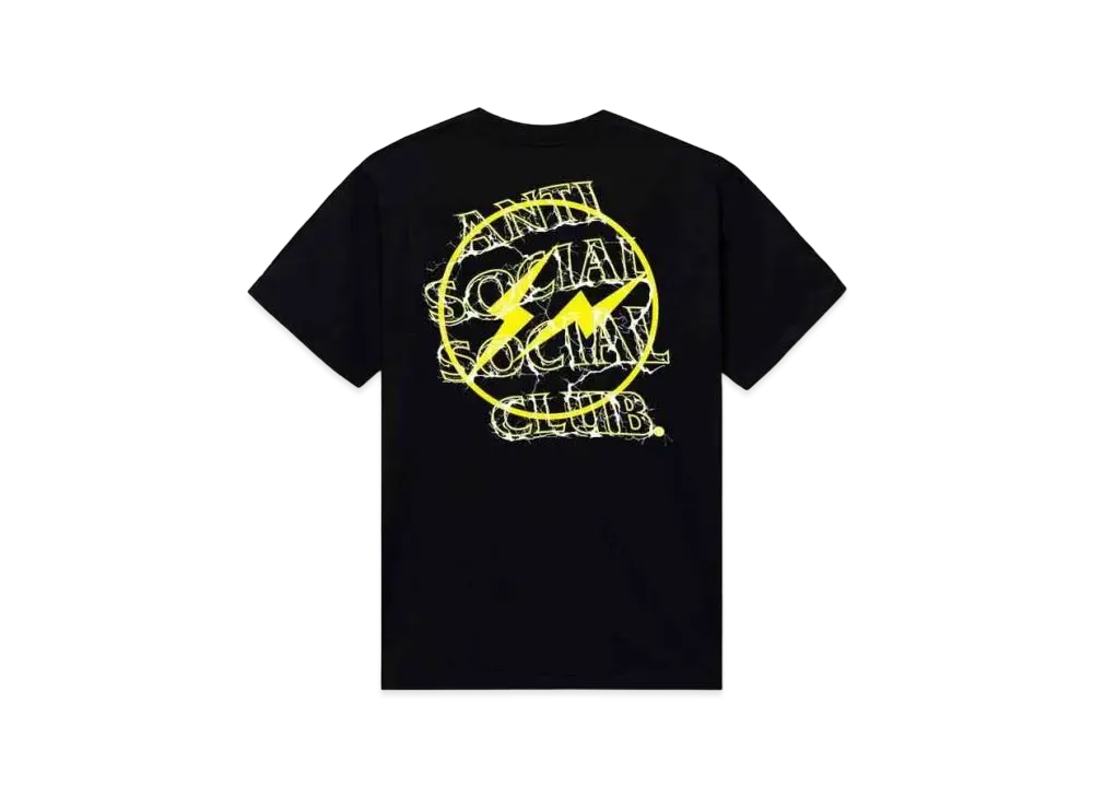 ANTI SOCIAL SOCIAL CLUB x FRAGMENT Bolt Tee "Black Yellow"