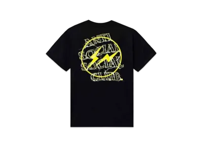 ANTI SOCIAL SOCIAL CLUB x FRAGMENT Bolt Tee "Black Yellow"