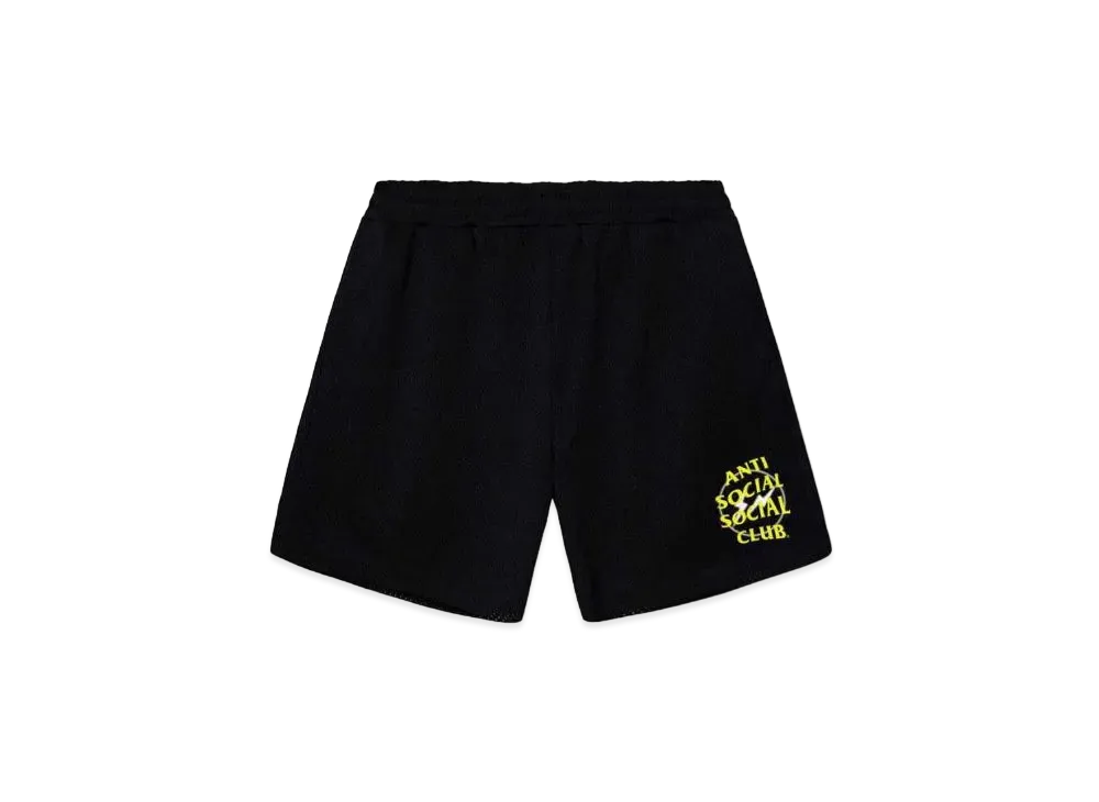ANTI SOCIAL SOCIAL CLUB x FRAGMENT Half Tone Logo Short "Black Yellow"