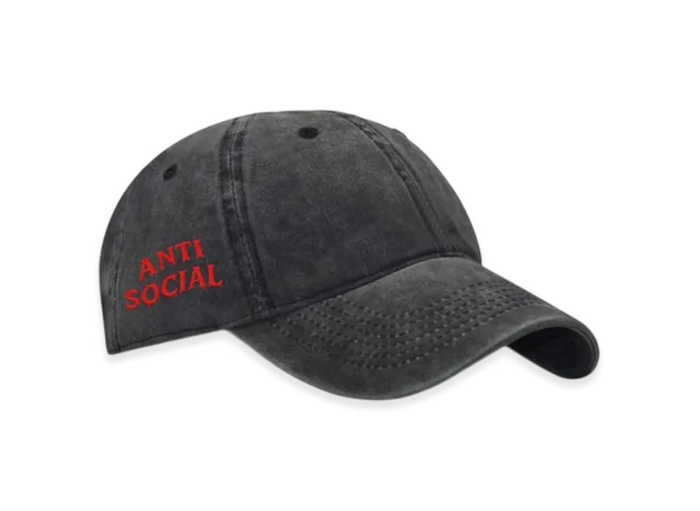 ANTI SOCIAL SOCIAL CLUB Game Killer Distressed Cap "Black"