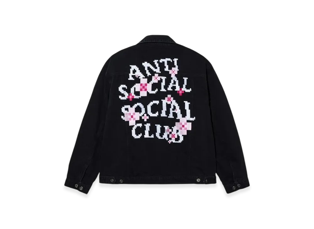 ANTI SOCIAL SOCIAL CLUB x Minecraft Cherry Blossom Trucker Jacket "Black"