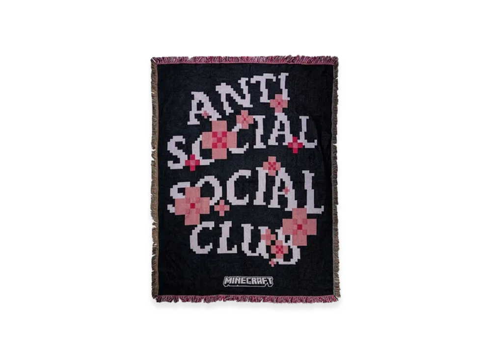 ANTI SOCIAL SOCIAL CLUB x Minecraft Woven Blanket "Black"