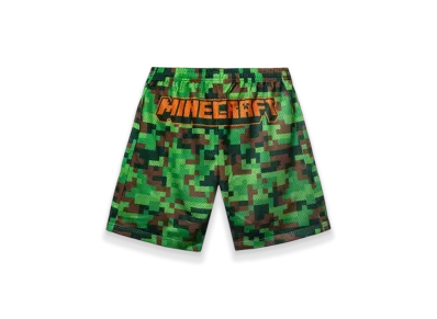 ANTI SOCIAL SOCIAL CLUB x Minecraft Pixel Camo Mesh Basketball Shorts "Green"