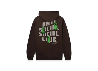 ANTI SOCIAL SOCIAL CLUB x Minecraft Creeper Logo Hoodie "Brown"