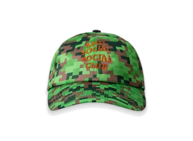 ANTI SOCIAL SOCIAL CLUB x Minecraft Pixel Camo 6P Hats "Green"