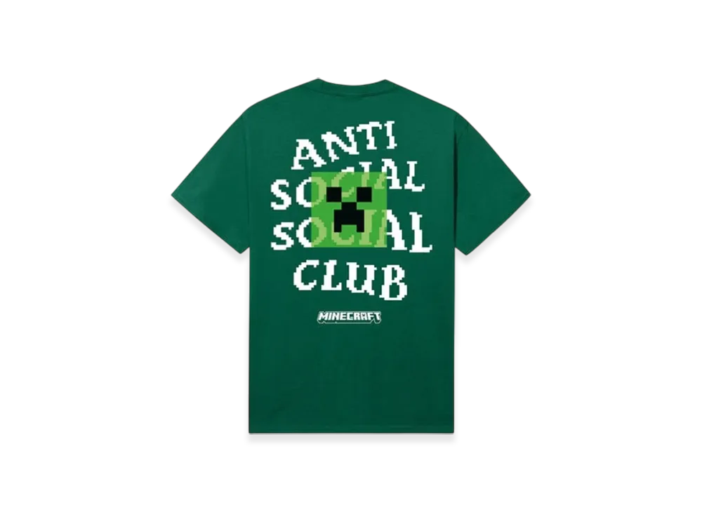 ANTI SOCIAL SOCIAL CLUB x Minecraft Creeper Head Logo Tee "Green"