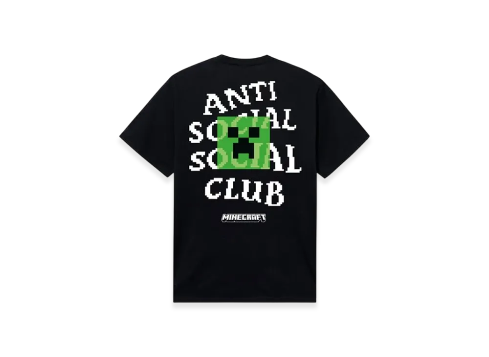 ANTI SOCIAL SOCIAL CLUB x Minecraft Creeper Head Logo Tee "Black"