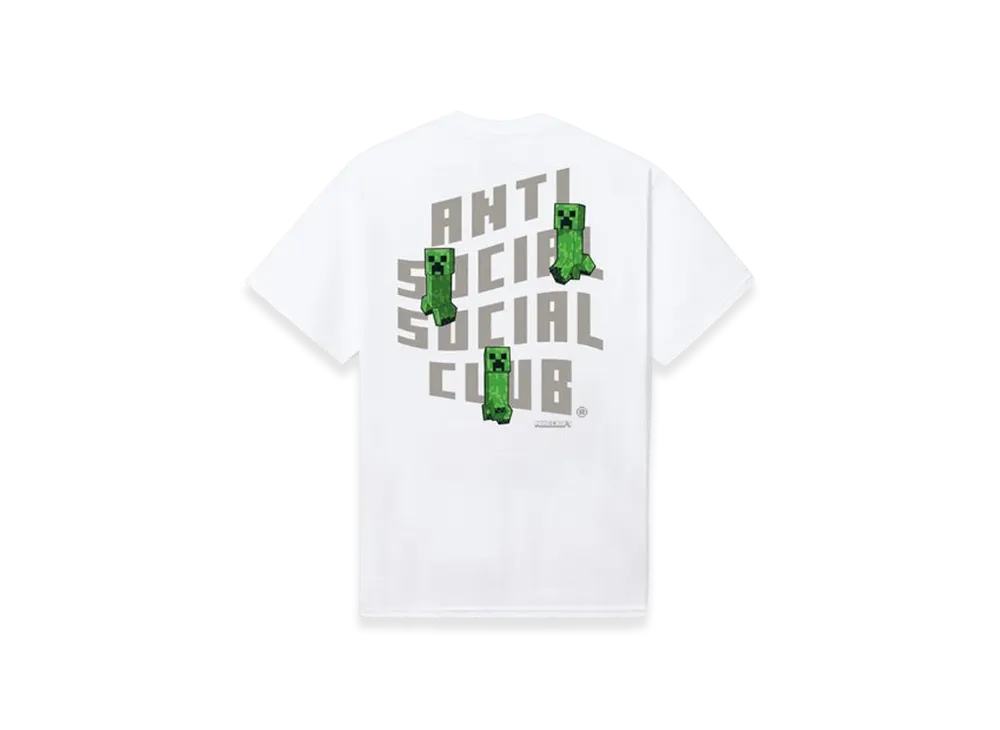 ANTI SOCIAL SOCIAL CLUB x Minecraft Creeper Logo Tee "White"