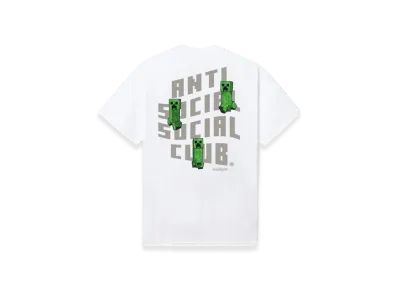 ANTI SOCIAL SOCIAL CLUB x Minecraft Creeper Logo Tee "White"