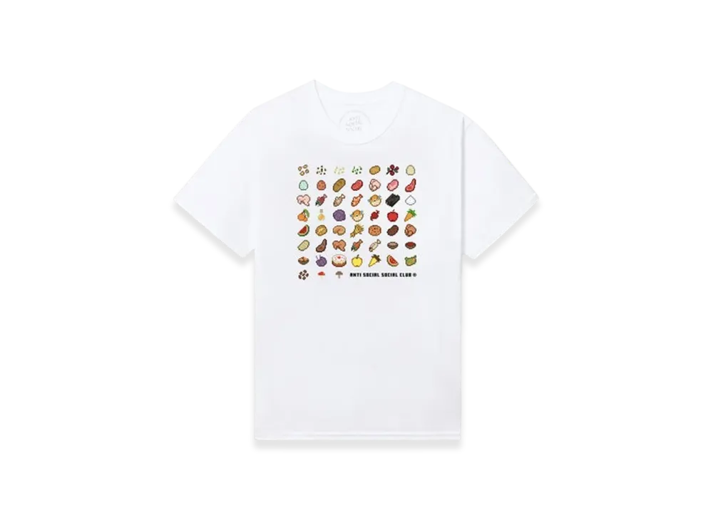 ANTI SOCIAL SOCIAL CLUB x Minecraft Food Tee "White"