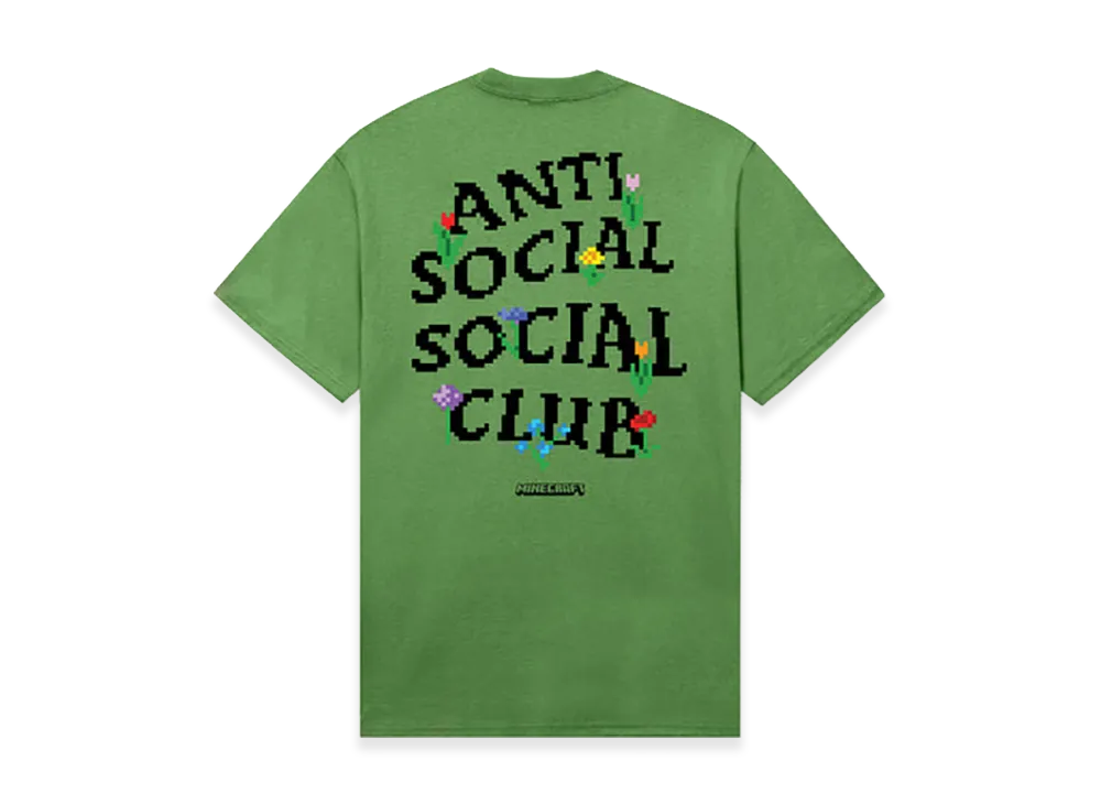 ANTI SOCIAL SOCIAL CLUB x Minecraft Bouquet Tee "Dill Green"