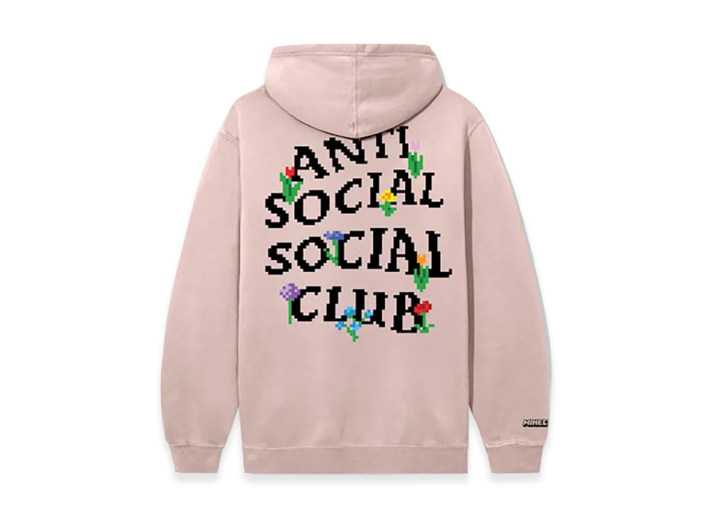 ANTI SOCIAL SOCIAL CLUB x Minecraft Bouquet Hoodie "Dusty Pink"