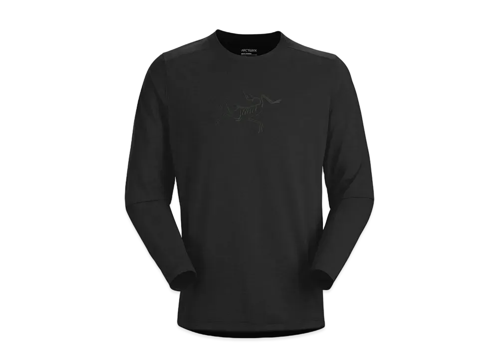 ARC TERYX COMAK LOGO LS SHIRT "Black"