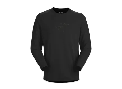 ARC TERYX COMAK LOGO LS SHIRT "Black"