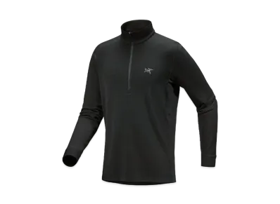 ARC'TERYX Raw Merino Wool Zip Neck Men'S "Black" X000007497