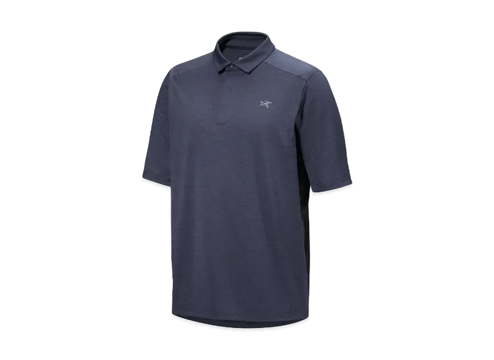 ARC'TERYX Cormac Polo Short Sleeve Men's "Black Sapphire Heather"