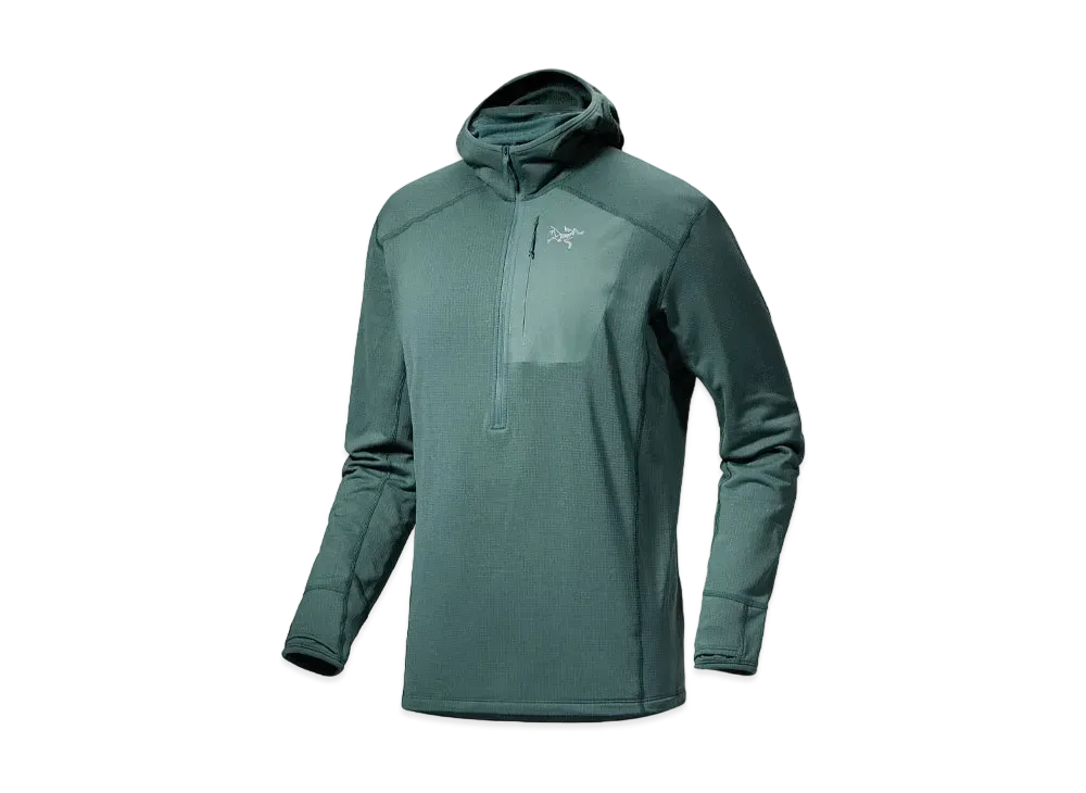 ARC'TERYX Delta Half Zip Neck Hoodie Men's "Black"