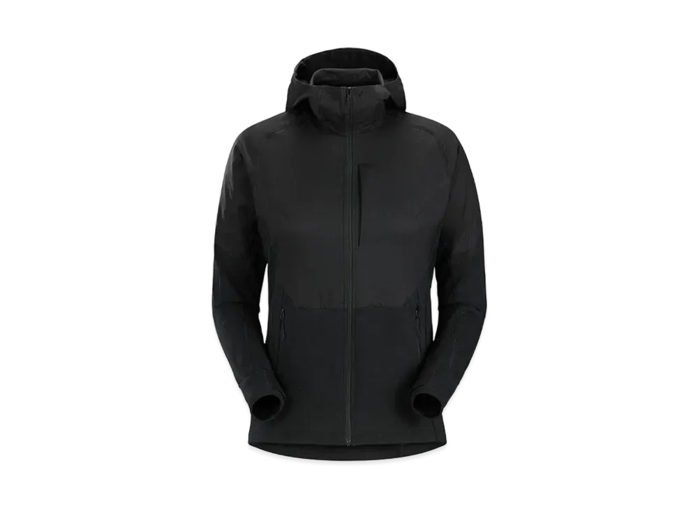 ARC'TERYX Women's DeLTa Hybrid Hoody X000006186 "Black"