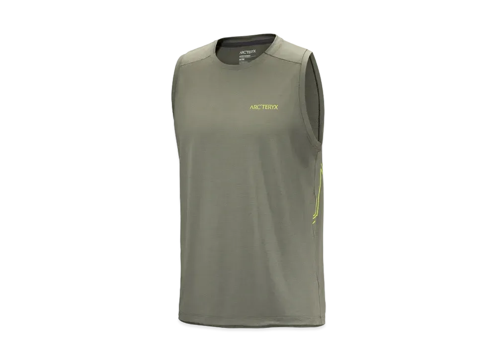 ARC'TERYX Cormac Arkbird Logo Tank For Men's X000007739 "Forage Hether"