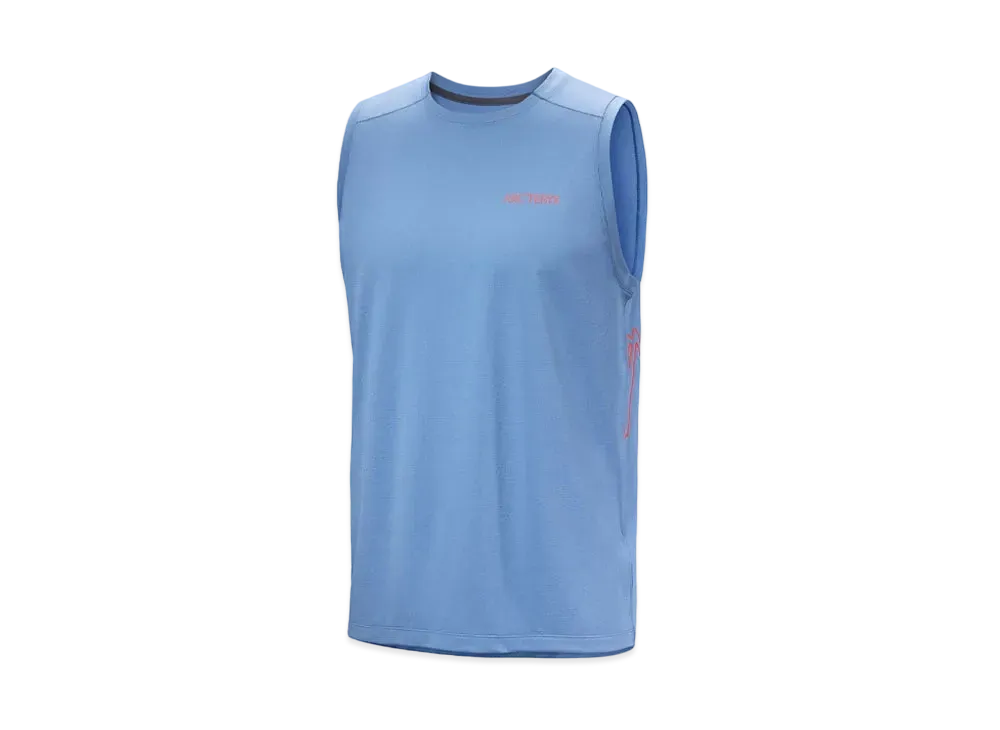 ARC'TERYX Cormac Arkbird Logo Tank For Men's X000007740 "Stone Wash Hether"