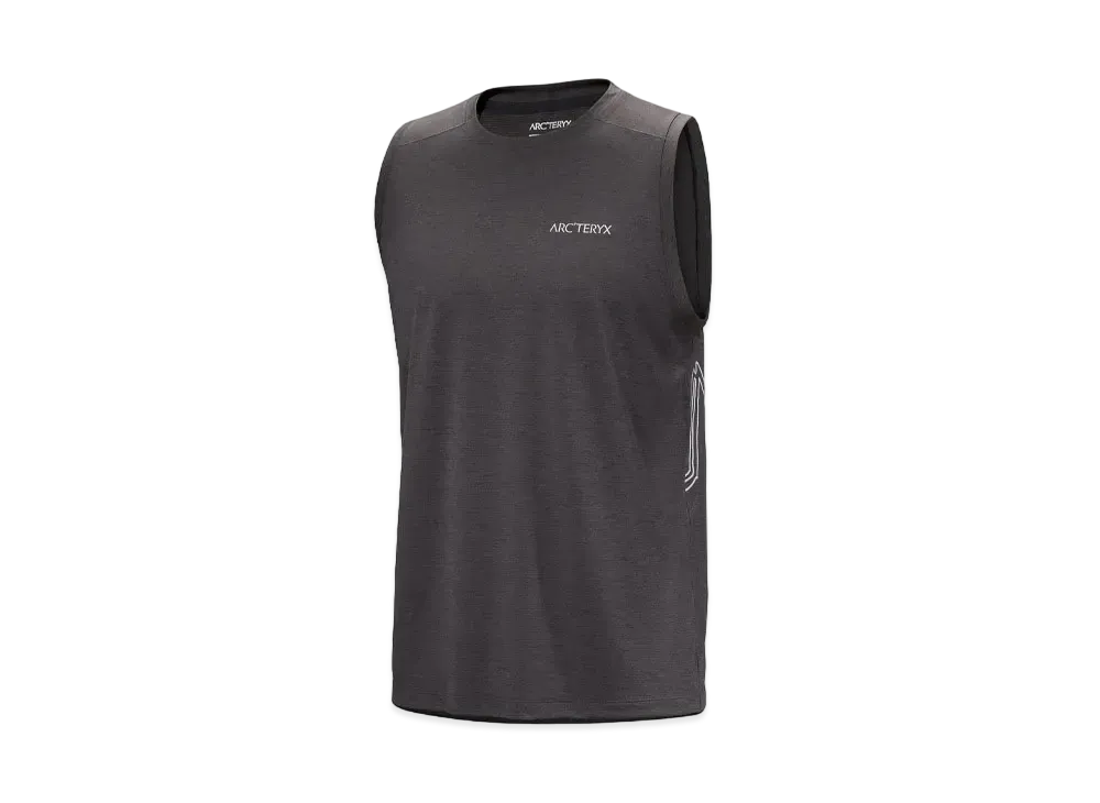 ARC'TERYX Cormac Arkbird Logo Tank For Men's X000007738 "Black Hether"