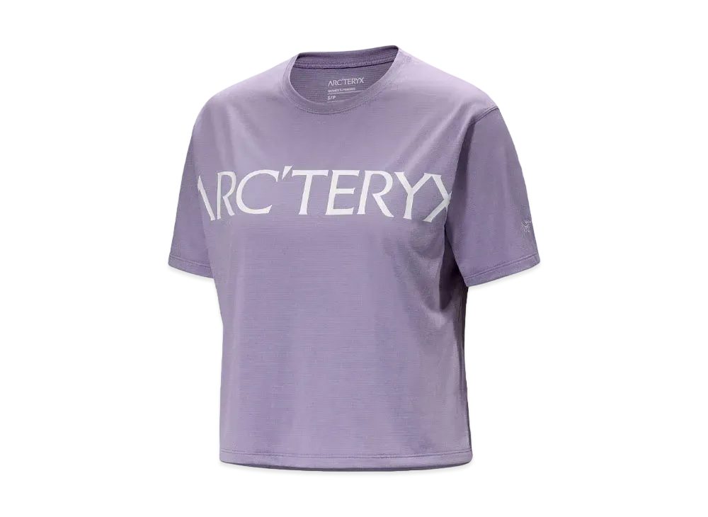 ARC'TERYX Women's Teema Cropped Word Short Sleeve X000007695 "Velocity Hether"