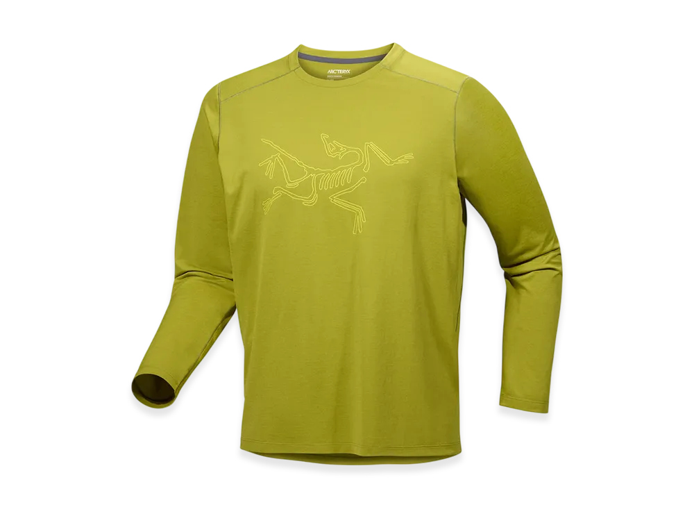 ARC'TERYX Cormac Logo LS Men's "Olive Moss/Euphoria" X000008452