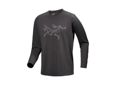 ARC'TERYX Cormac Logo Long Sleeve Men's "Black Hether/Solitude"