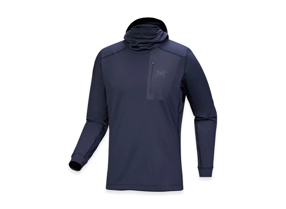 ARC'TERYX Rho LT Hoody Mens "Black Sapphire II" X000009423