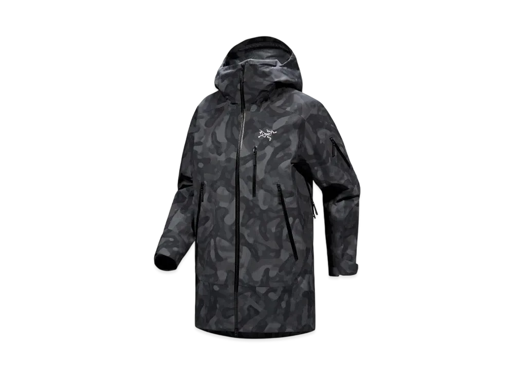 ARC'TERYX Women's Sentinel Relax Jacket - Print "Black Grottoflage"