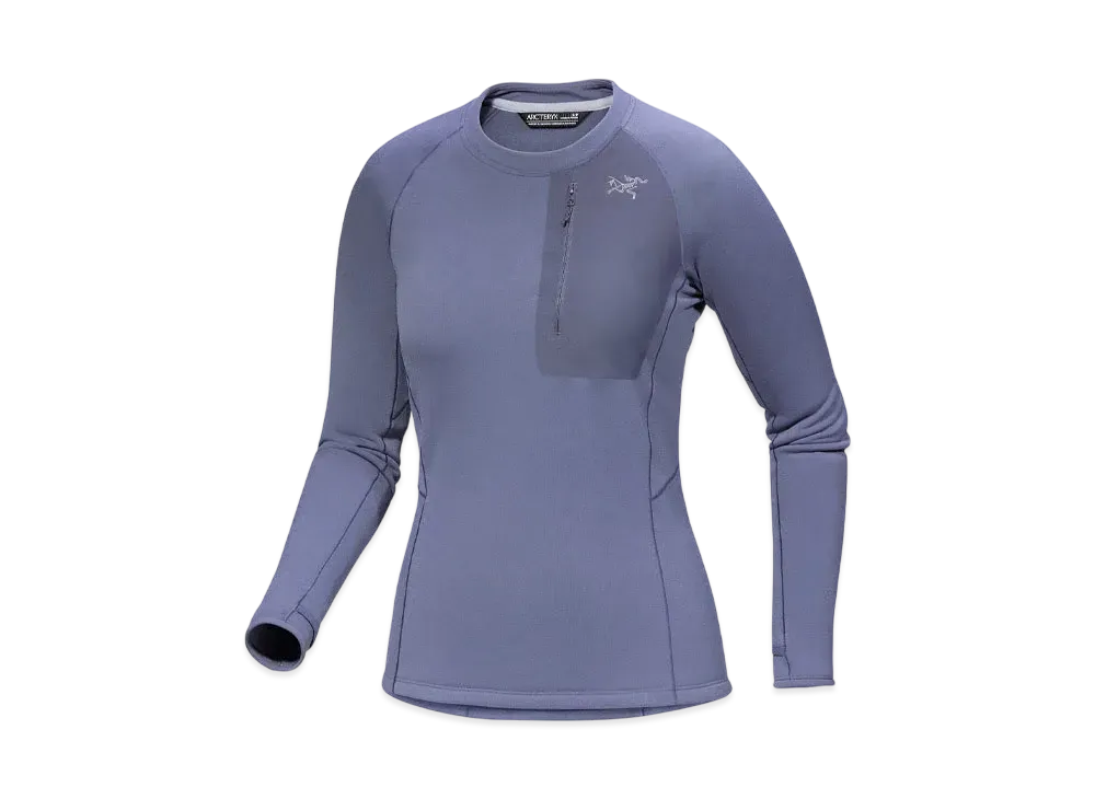 ARC'TERYX Women's Kyanite Base Layer Crew "Stratus"