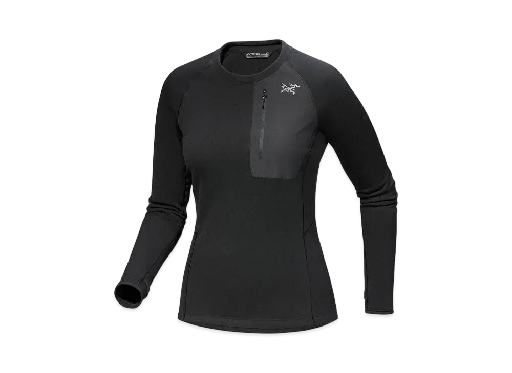 ARC'TERYX Kyanite Base Layer Crew Women's "Black"