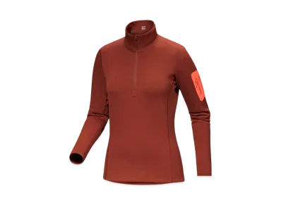 ARC'TERYX Women's Kyanite Base Layer Zip Neck "Sequoia/Solaris"