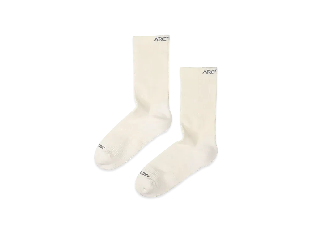 ARC'TERYX Merino Wool Mid Sock "White"