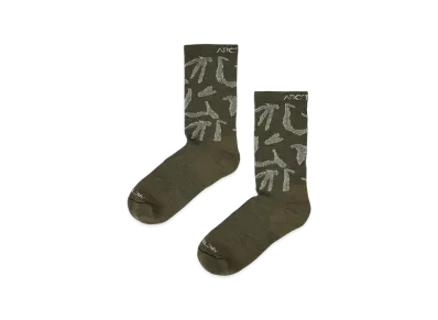 ARC'TERYX Merino Wool Grotto Mid Sock "Tatsu/White" X000008543