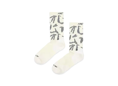 ARC'TERYX Merino Wool Grotto Mid Sock "White/Black" X000008543