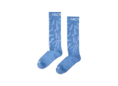 ARC'TERYX Merino Wool Grotto Ski Sock "Glacial/White" X000007369