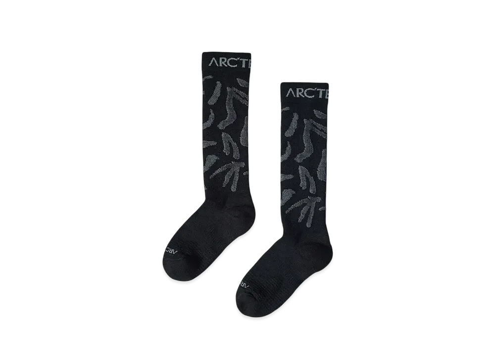 ARC'TERYX Merino Wool Grotto Ski Sock "Black/Graphite"