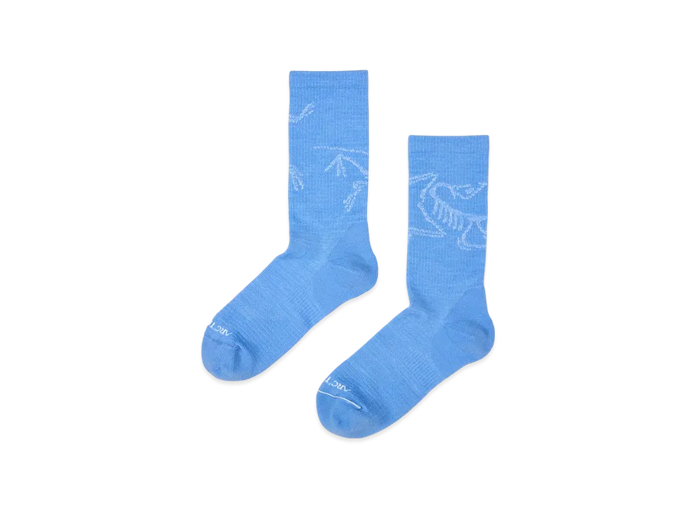 ARC'TERYX Merino Wool Mid Bird Sock "Black/White" X000008542